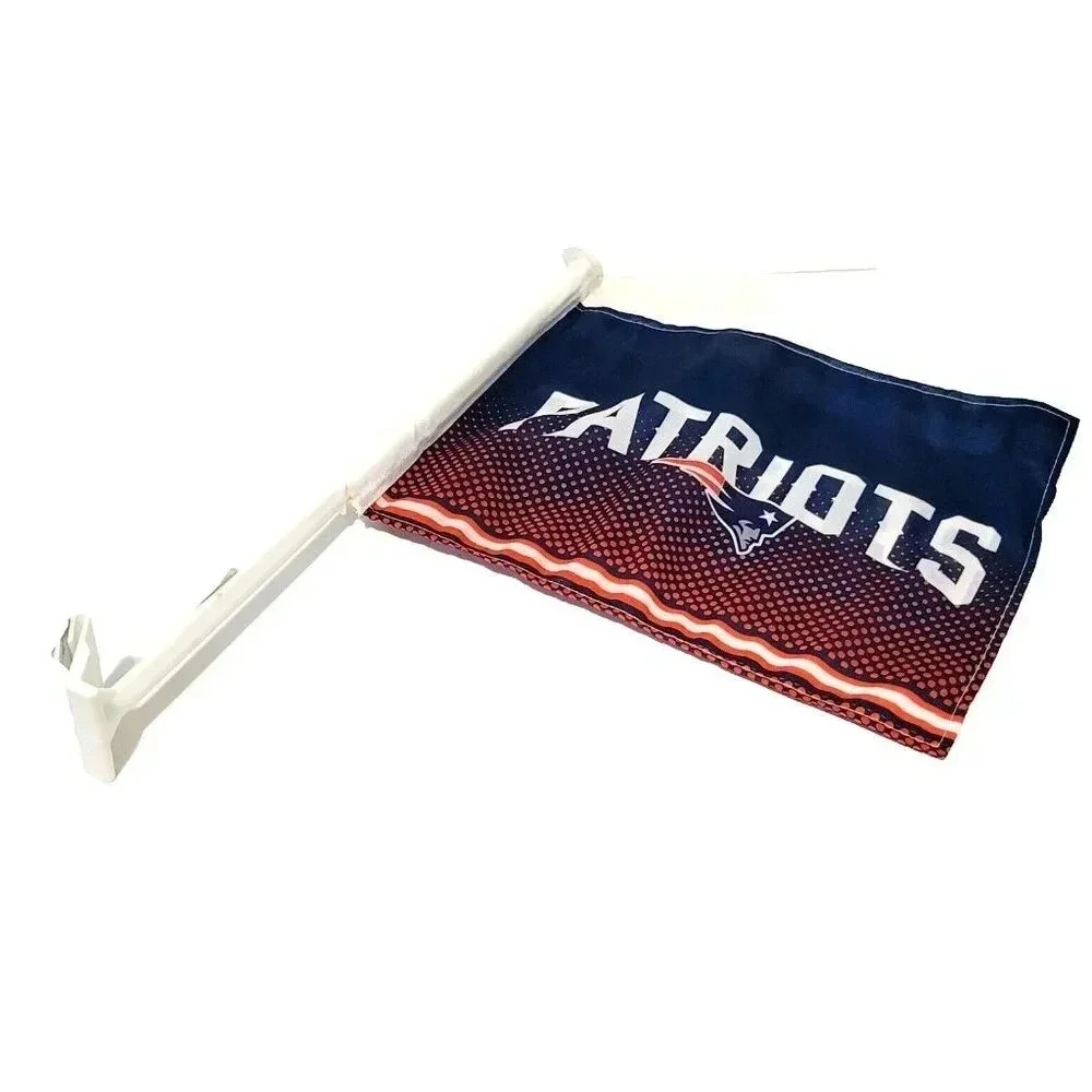 New England Patriots Car Flag NWT NFL Double Sided UV Fade Resistant Licensed